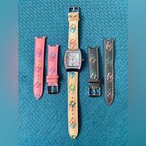 Vintage Dooney & Bourke watch with bands